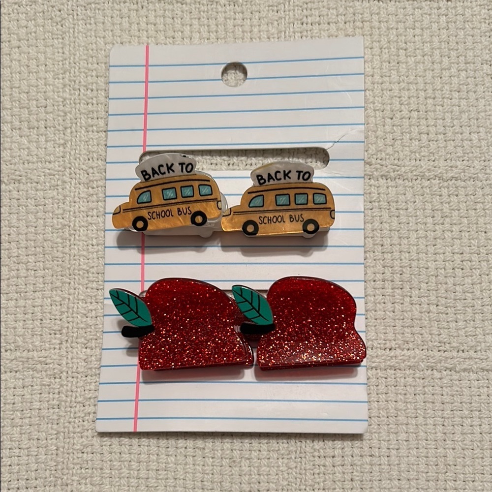 Back-to-School Claw Clips